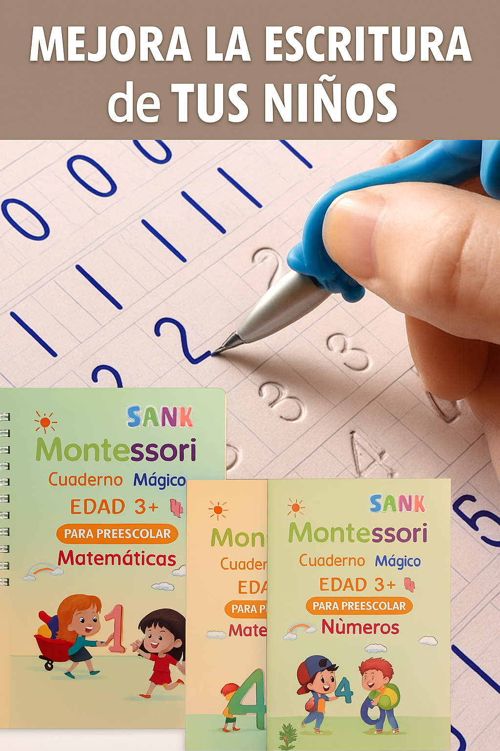 Set Libros Mágicos | Escritura y Matemáticas sin Límites | 50% DE DESCUENTO