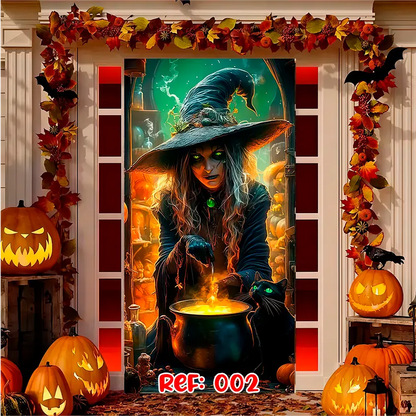 Forro Halloween | Puerta Terrorífica Express