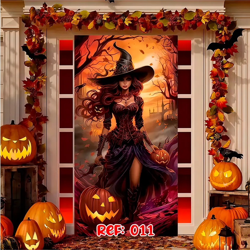 Forro Halloween | Puerta Terrorífica Express