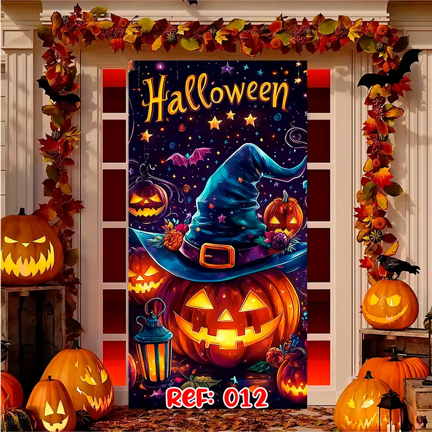 Forro Halloween | Puerta Terrorífica Express