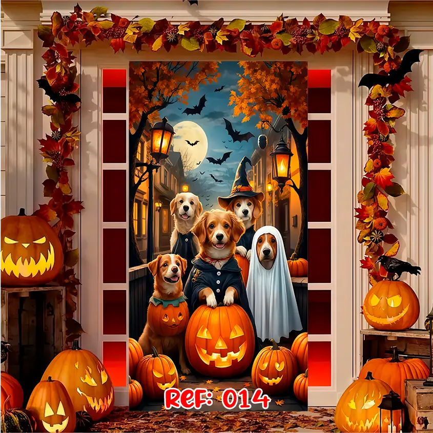 Forro Halloween | Puerta Terrorífica Express