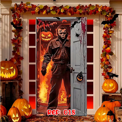 Forro Halloween | Puerta Terrorífica Express