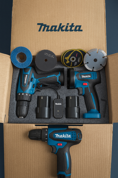 Kit Taladro y Pulidora inalámbricos | 50% DE DESCUENTO SÓLO HOY.