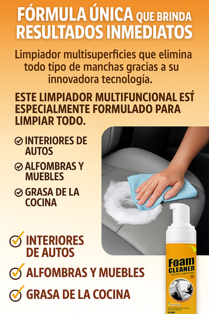 FoamCleaner™ espuma limpiadora | ¡HOY PAGA 1 Y LLEVA 2!