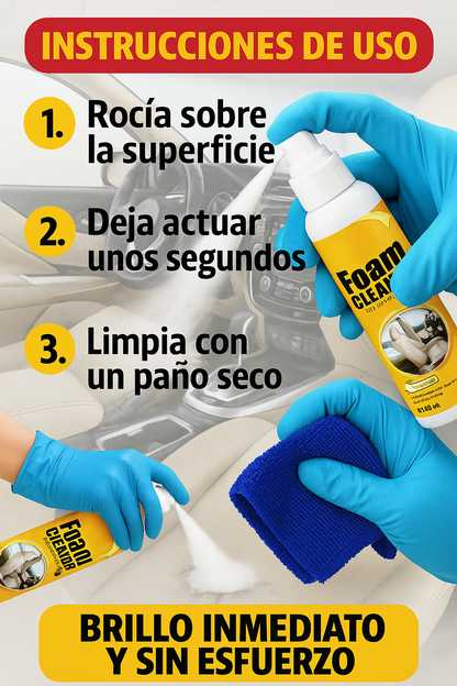 FoamCleaner™ espuma limpiadora | ¡HOY PAGA 1 Y LLEVA 2!